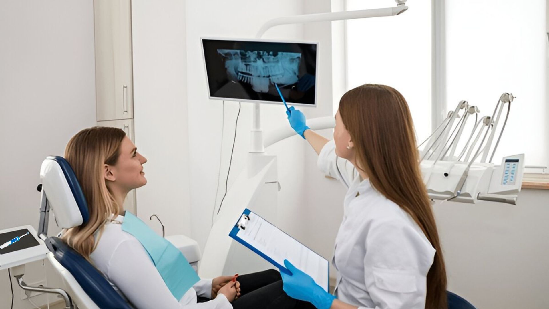 x-rays and electronic toothbrush